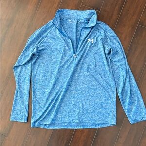 Under Armour Heathered Blue Long Sleeve Top